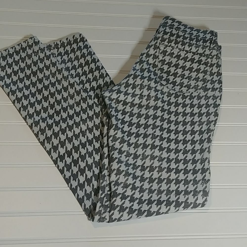 GJG Denim Gray Houndstooth Denim Jeans